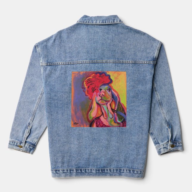 dog denim jacket (Back)