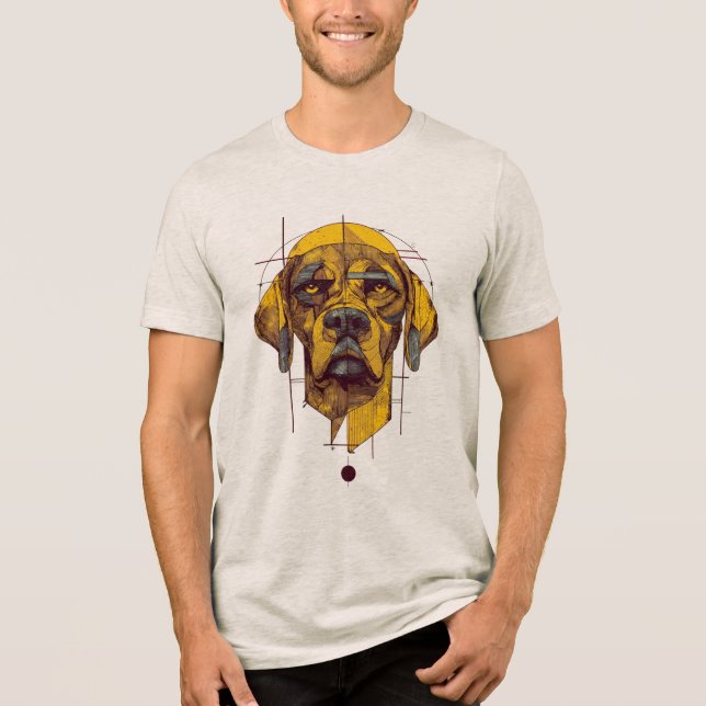 Dog Design Tri-Blend Shirt (Front)