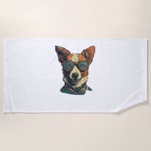 Dog Designs A Tribute to the Most Loyal Pets Beach Towel
