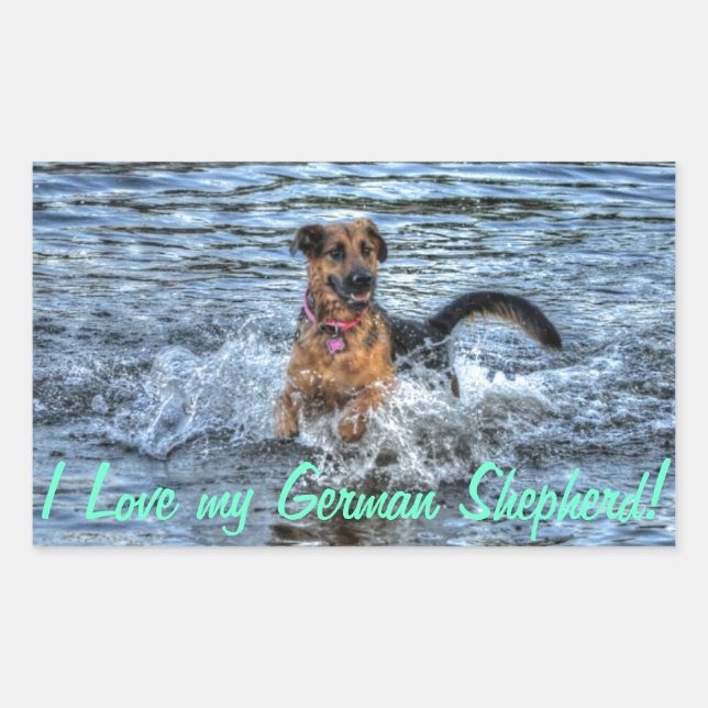 Dog Designs for Pet-lovers Rectangular Sticker (Front)