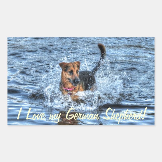 Dog Designs for Pet-lovers Rectangular Sticker (Front)