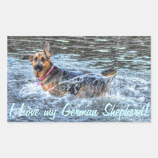Dog Designs for Pet-lovers Rectangular Sticker (Front)