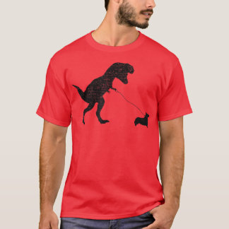 Dog Dinosaur Vintage Tyrannosaurus Re & Corgi T-Shirt
