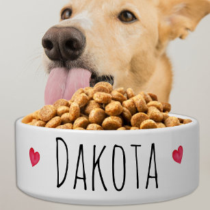 Dog Dish Personalised Food Water Ceramic Pet  Bowl