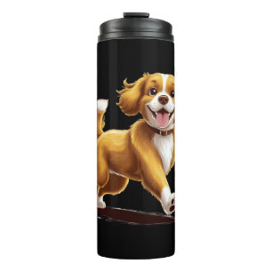 Dog Distraction – Vintage Retro Dog Lover Design Thermal Tumbler