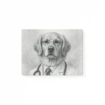 Dog Doctor Portrait Veterinary Post‑It Notes