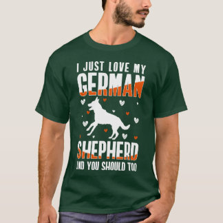 Dog Dog Love Protection Service gift family T-Shirt