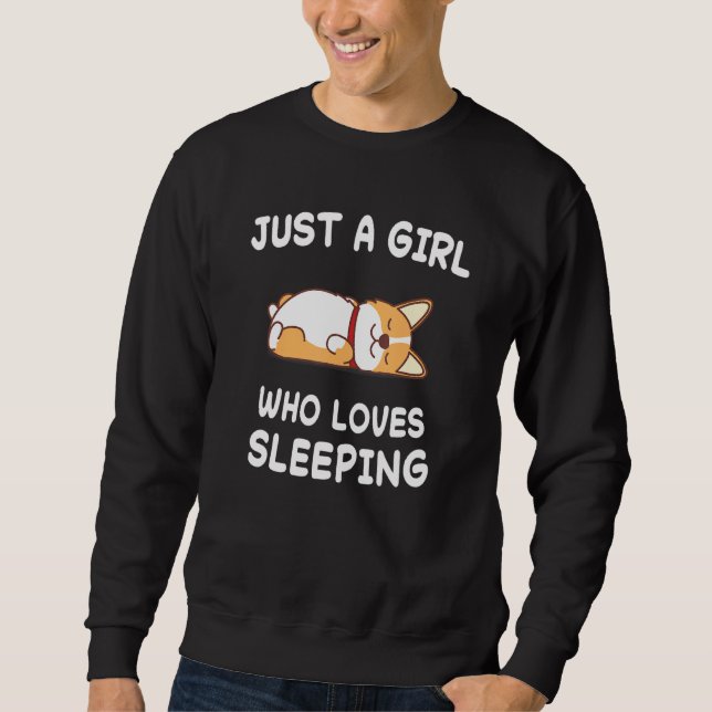 Dog Dogs Corgi Sleep Pyjamas Pyjamas Sweatshirt (Front)