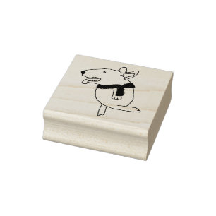 Dog Doodle Rubber Stamp