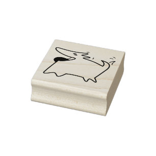 Dog Doodle Rubber Stamp