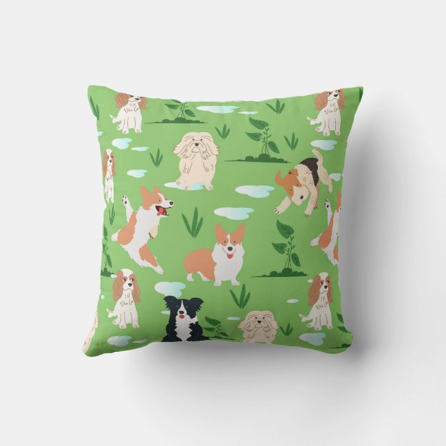Dog Doodles Cushion (Back)