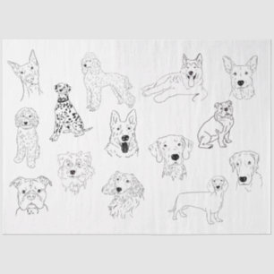 Dog Drawing  Tissue Paper