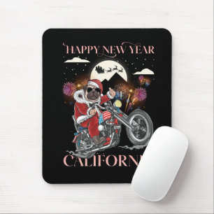 Dog Drives A Motorcycle To California Mouse Pad