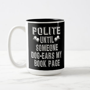 Dog Ear Books Humour Two-Tone Coffee Mug