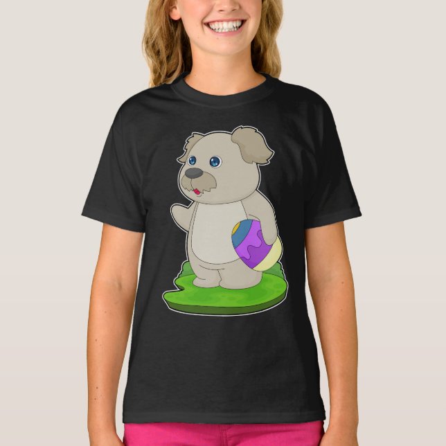 Dog Easter Easter Egg T-Shirt (Front)