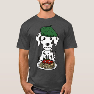 Dog eating Spaghetti dalmatian T-Shirt
