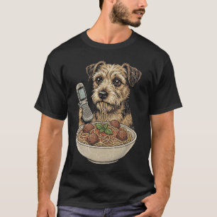 Dog Eating Spaghetti Meatballs T-Shirt