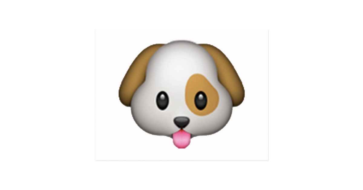 Dog Emoji Postcard