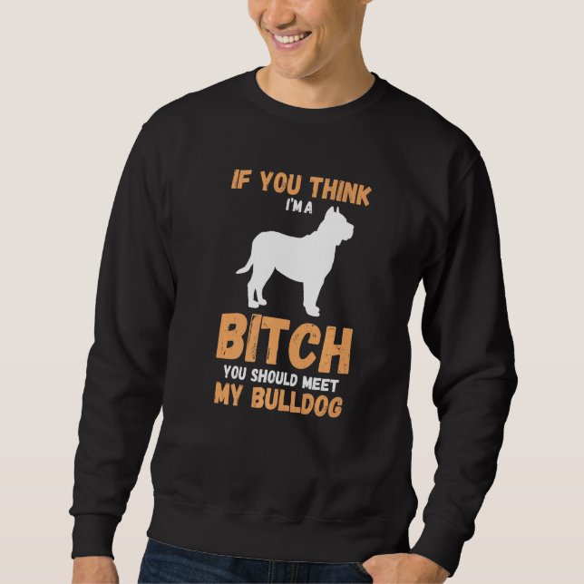 Dog English Bulldog Sweatshirt (Front)