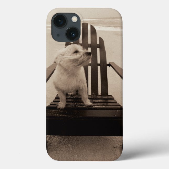 Dog Enjoying the Beach Case-Mate iPhone Case (Back)