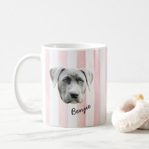 Dog Face Custom Pet Photo and Name Coffee Mug