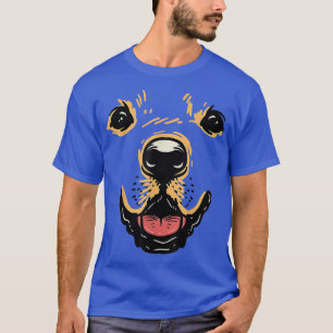 Dog Face Golden Retriever Labrador Halloween Cost T-Shirt