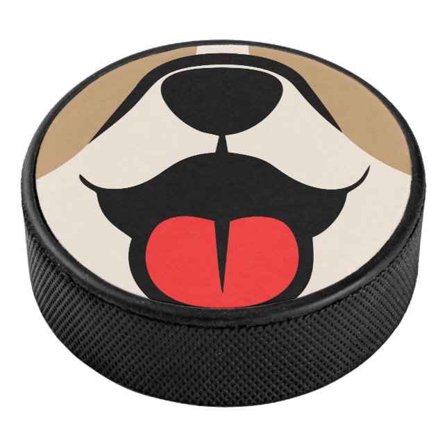 Dog Face Hockey Puck (3/4)