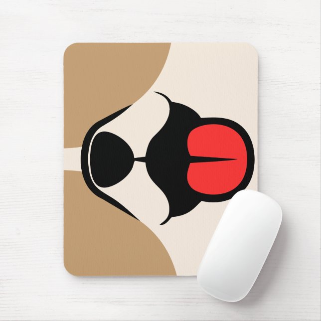 Dog Face Mouse Pad (With Mouse)