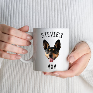Dog Face Name Puppy Lovers Dog Mum Dad Custom Mug