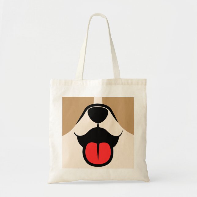 Dog Face Tote Bag (Front)