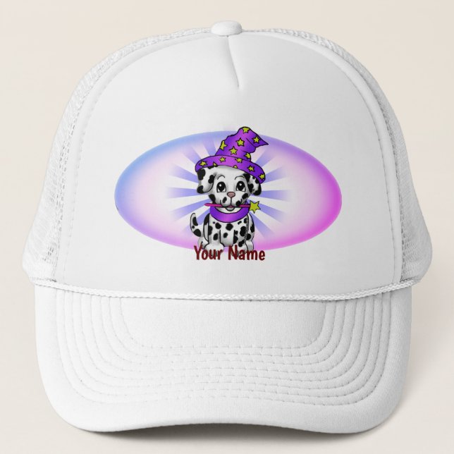 Dog fairy wizard  trucker hat (Front)