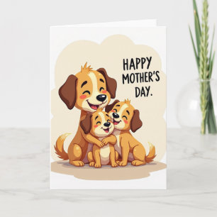 Dog Family Mothers Day Card