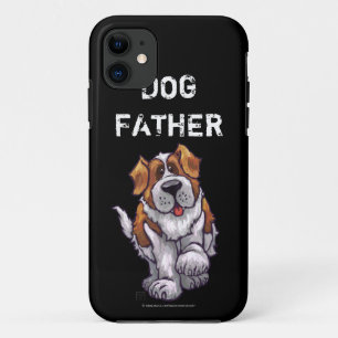 Dog Father St. Bernard Art iPhone 11 Case