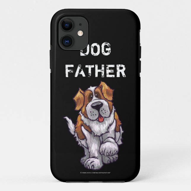 Dog Father St. Bernard Art Case-Mate iPhone Case (Back)
