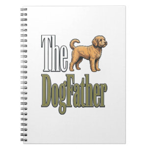 Dog Father Vintage Engraving Dog Lover Design_1 Notebook