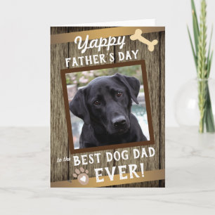Dog Father's Day One photo Card