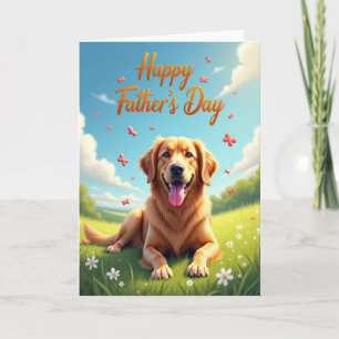 Dog Fathers Day Smiles Card
