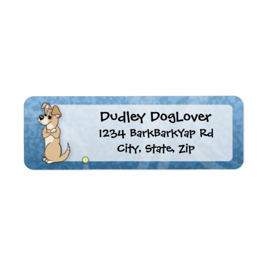 Dog Fetch Attitude Return Address Label
