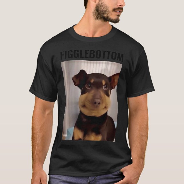 Dog-figglebottom Behind the Candys Funny Memes T-S T-Shirt (Front)