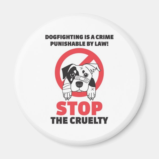 dog fighting magnet (Front)