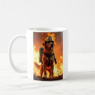 Dog Firefighter Mug
