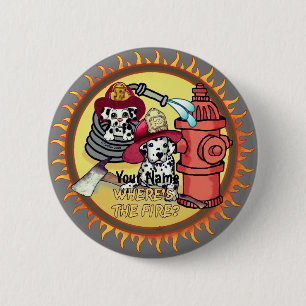 Dog Firefighters button