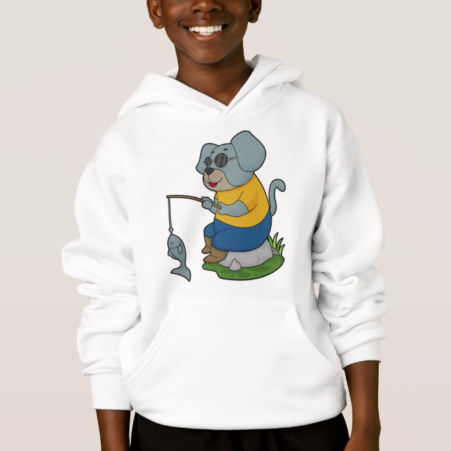 Dog Fishing Fisher Finshing rod (Front)