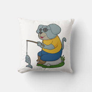 Dog Fishing Fisher Finshing rod Cushion