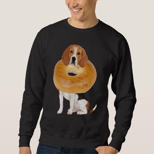 Dog   Food Beagle Bagel Sweatshirt (Front)