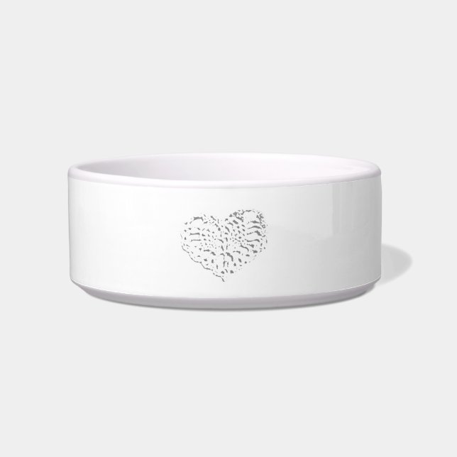 DOG FOOD BOWL CERAMIC STYLE DESIGN (Front)