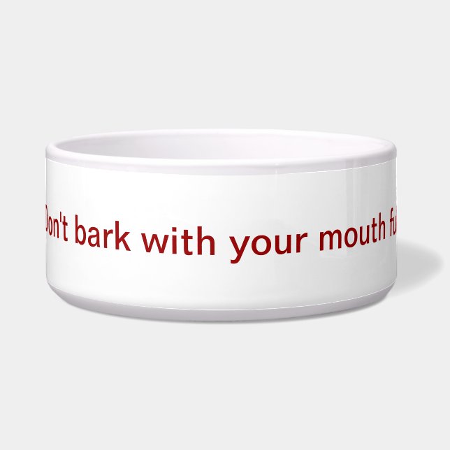 Dog food dish (Front)