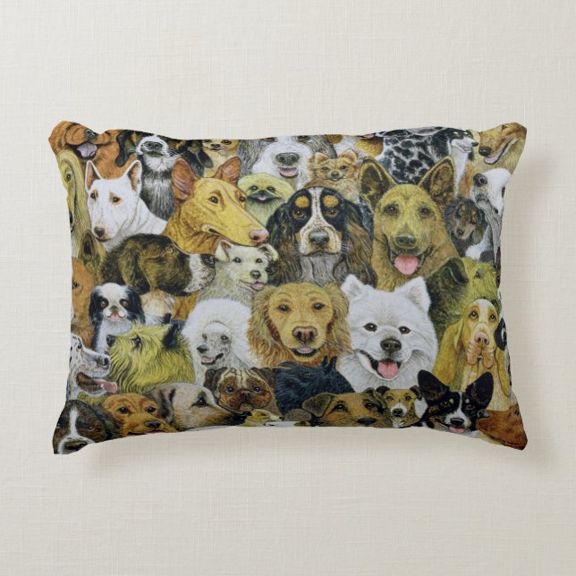 Dog Friends Decorative Cushion (Front)