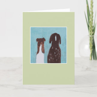 Dog Friends - green Card