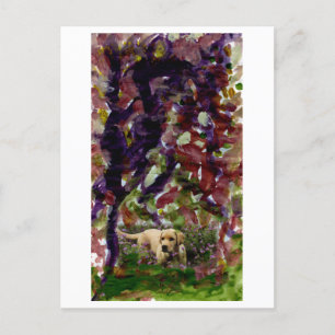 Dog from another place postcard